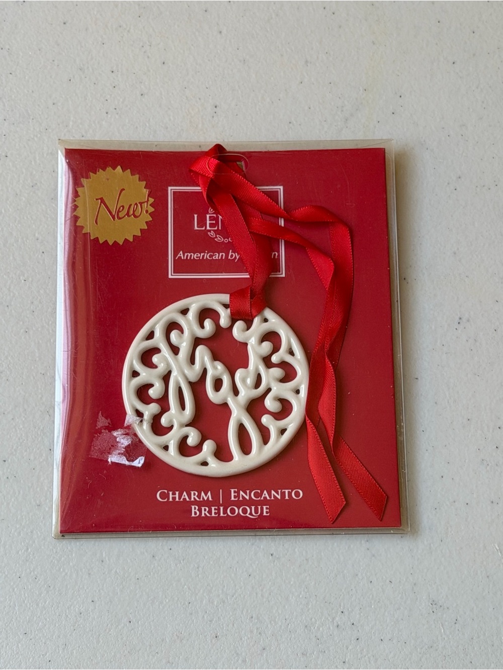 Lenox Joy Charm Christmas Ornament